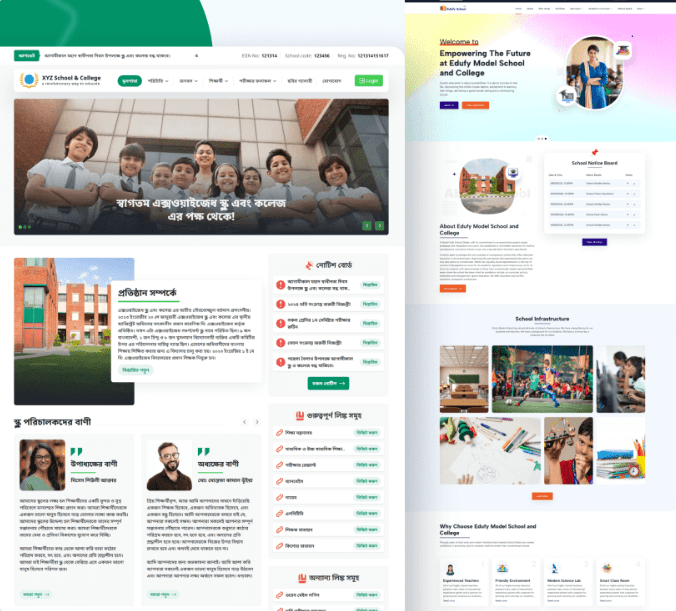 Edufy website preview